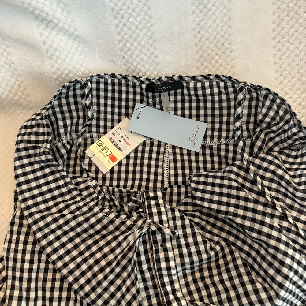 nwt soprano plaid tank dress size Large - Picture 2 of 3